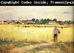 Berthe Morisot In the Wheatfields at Gennevilliers